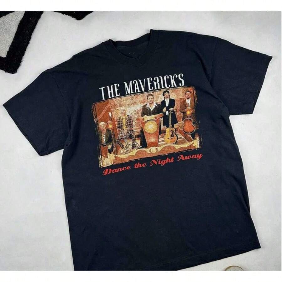 Vintage The Mavericks Band Country T-Shirt All Size S To 5XL - Black - View 1