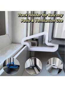 1/5pcs Door & Window Stopper | Durable Anti-Collision Buffer Strip And Rail Lock Set, Suitable For Balcony Partition, Ventilation And Privacy Protection | Easy Installation, Suitable For Patio Door, Bedroom Essentials | Home Gift - Multicolor - View 3