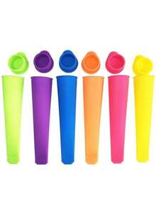 1/6pcs Reusable Silicone Popsicle Molds With Lids, Popsicle Maker For Making Popsicles, Yogurt Bars, Jelly, Kitchen Tool Accessories - Multicolor - View 10