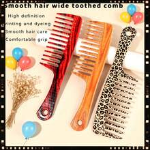 Wide-Tooth Comb For Curly And Permed Hair, Women's Long Hair Home Use, Large Size Hair Combing Tool, Styling Coarse-Tooth Wide-Tooth - Multicolor - View 1