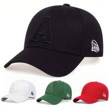 1 buah Topi Baseball Pria Bordir Huruf A, Topi Kasual Pelindung Matahari yang Dapat Diatur untuk Olahraga Luar Ruangan, Perjalanan Musim Semi dan Gugur, Pantai, Pesta - MultiWarna - View 12