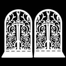 Hollow Metal Bookend With Natural Floral Pattern, Suitable For Organizing And Decorating Bookshelves And Bookcases, An Artistic Gift For Book Lovers, Bibliophiles And Office Workers - One Size - View 15