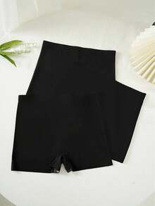 Women's 3-Piece Set Of Solid Color Anti-Exposure Shorts - Grey - View 10