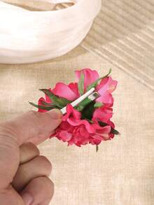 1pc Beach Bohemian Vacation Style Artificial Flower Hair Clip,Claw Clips - Multicolor - View 6