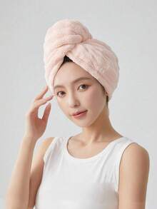 Women's Long Hair Curly Hair Universal Quick Dry Cap, Super Absorbent Quick Dry Towel, Extra Long Hair Cap With Multiple Colors Available, Anti-Frizz And Non-Damaging, Suitable For Women. Ultra-Fine Fiber Quick Dry Towel Cap, Strong Water Absorption, Excellent Quick Dry Effect. Can Be Used As Hair Quick Dry Cap Or Headscarf, Suitable For Summer, Beach And Daily Use - Multicolor - View 7