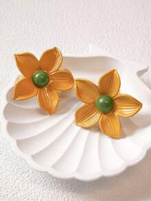 1/2 piezas Clip de cubierta de botón para decoración de camisas y vestidos, encanto floral lindo para ropa, gemelos ligeros para camisas, clip de cuello de camiseta, cubierta de gemelos DIY - A - Ver 13