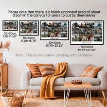 1pc Personalized Couple Anniversary Custom Poster, Suitable For Special Occasions Or Anniversary Celebrations, Custom Wall Art, Unforgettable Gift For Partner, 1st Anniversary Gift, Photo Customization, Customizable Content, Optional Frame - Multicolor - View 6