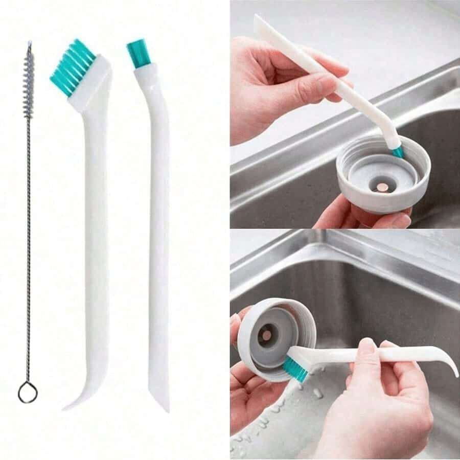 Small Household Cleaning Brush, Gap Brush Suitable For Holes, Crevices, Corners, Spaces And Tiny Gaps. Polishing Cleaning Tool, Suitable For Bottles, Keyboards, Windows And Door Tracks - Multicolor - View 1