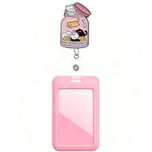 Badge Holder + Pink Card Sleeve