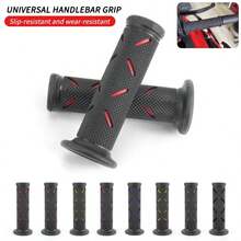 Universal 22mm Motorcycle Handlebar Grips 1 Pair, Anti-Slip Wear-Resistant Rubber Handlebar Grips Replacement, Suitable For Suzuki Ducati Benelli, Multi-Color Off-Road Motorcycle Handlebar Accessories - 2pcs - View 3