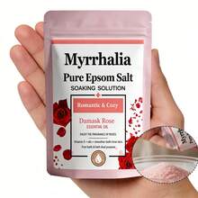 MYRRHALIA 85g/3oz 玫瑰精油艾普森鹽，旅行裝復活節沐浴浸泡鹽，艾普森鹽/艾普森鹽沐浴浸泡鹽/沐浴鹽/艾普森鹽浸泡用，三重玫瑰精油艾普森鹽，蜂蜜玫瑰艾普森鹽，聖誕玫瑰艾普森鹽，硫酸鎂沐浴鹽，足浴鹽，浴室 - Rose - 查看 5