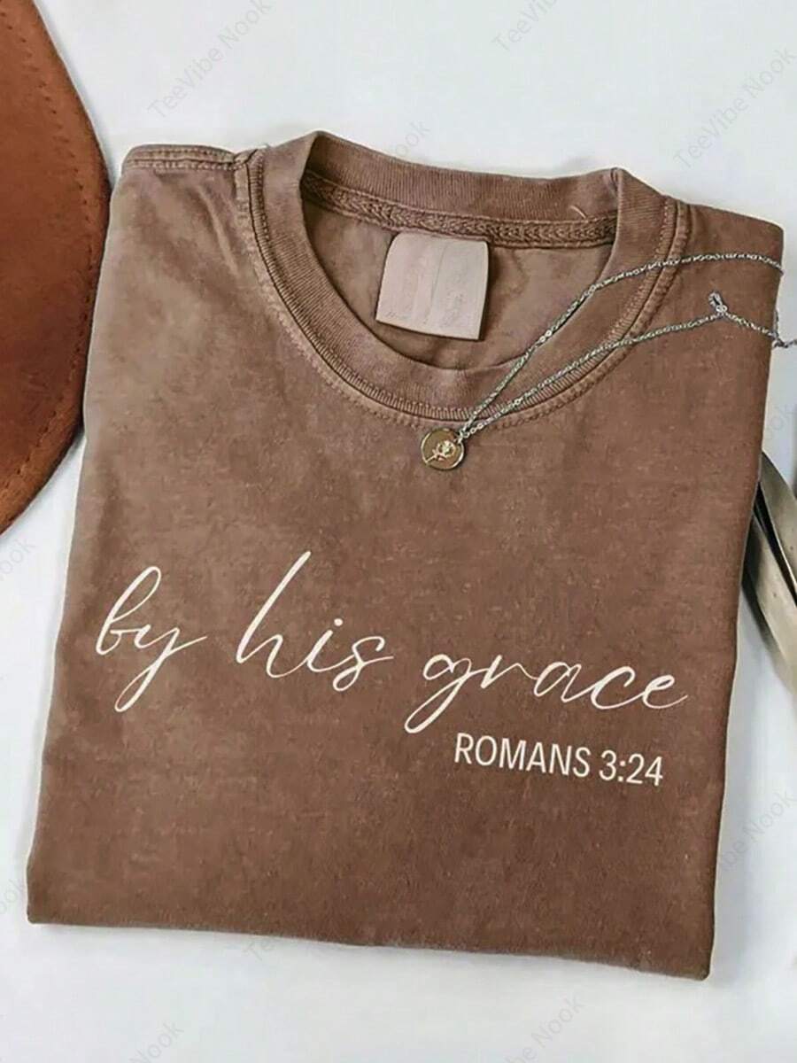 Washed Cotton, Grace Print T-Shirt, High-Quality Batik Cotton Vintage Fashion Brand T-Shirt, Women's T-Shirt, Women's Autumn Wear, Thanksgiving And Ch