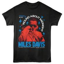 Camiseta Negra de Miles Davis Round About Midnight 57 - Negro - Ver 1