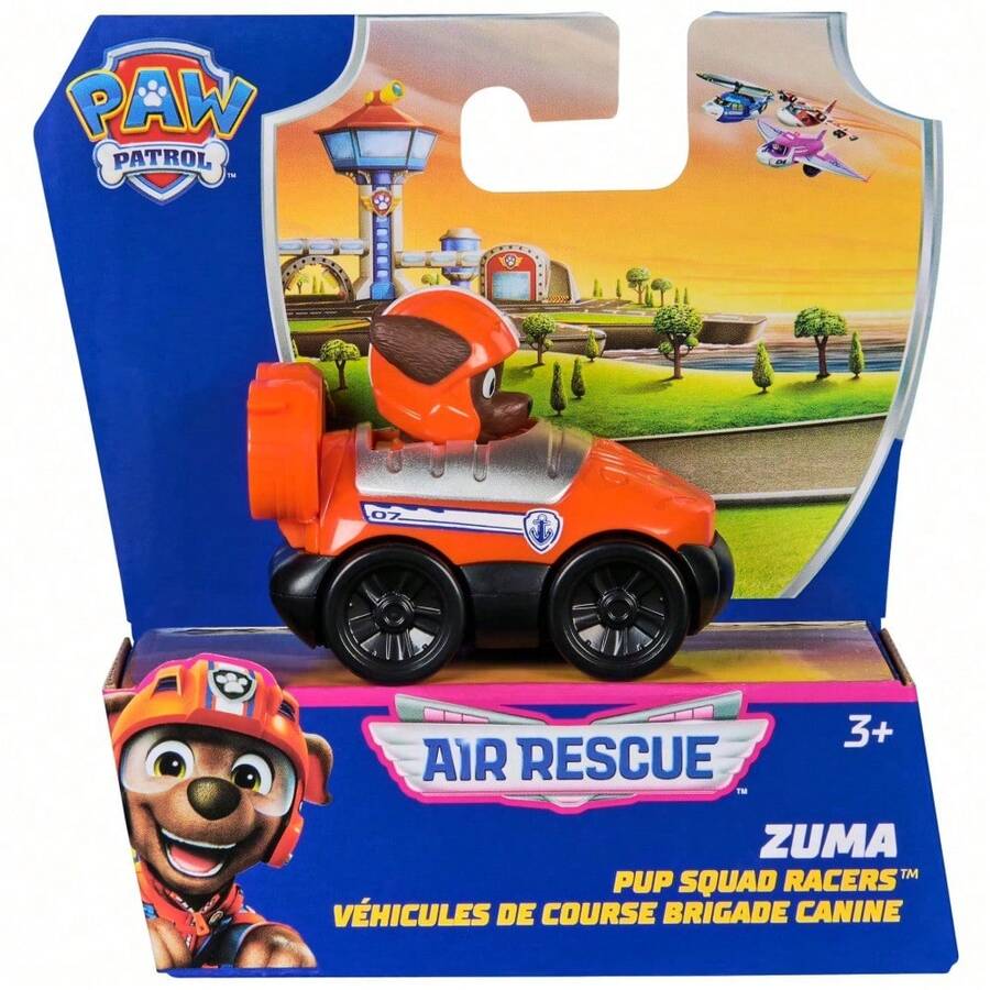Spin Master Paw Patrol Air Rescue 6件組小狗賽車玩具禮品套裝,包含 Archie、Mao Mao、Tian Tuan、Xiao Li、Rocky 和 Zuma,適合 3 歲及以上男孩女孩兒童 - ZUMA - 查看 1