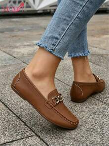 Women Flats - Brown - View 7