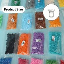 1000pcs/Bag 221 Colors Mini Fuse Beads Perler Hama Bead Handicraft Making Pixel Art DIY High Quality Handmade Gift Rich Color Selection Creative Handmade Projects DIY Craft Melting Beads For Jewelry Making - Multicolor - View 3