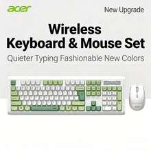 Acer Wireless Keyboard And Mouse Set. Easy To Use, Quiet Office Work, Membrane Keyboard, Good Typing Feel, Desktop Computer Dedicated Keyboard And Mouse. - View 13