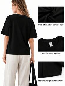 Black T-Shirt With L-Lewis H-Hamilton Racing Helmet And Yellow GOAT Lettering, Unisex - 黑色 - 查看 2