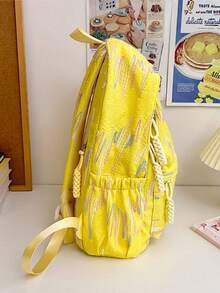 6pcs/1pc Minimalist Casual Mini Backpack, Soft And Lightweight Fabric, Solid Color Simple Design, Suitable For All Seasons, Ideal For Teenage Girls, Students, Working Women, Mothers, Travel, Commute, School, Outdoor, Portable Storage Small Backpack - Multiple Styles - View 7