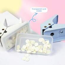 Mini Single Hole Puncher, Portable Handheld One Hole Paper Punch Can Punch 10 Sheets At Once, Small Round Hole Punch Tool For Loose Leaf Journal Planner Scrapbook Office School Stationery - A - View 7