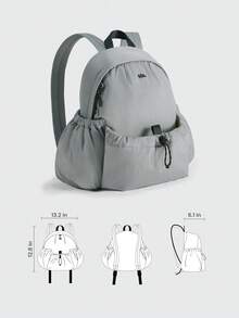 Mochila Ligera Expandible Beneunder LC183 - Gris - Ver 6
