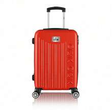18-Inch Hard-Shell Carry-On Suitcase, Cabin Hand Luggage With 4 Wheels And Integrated Lock, Variety Of Colors - Apricot - View 1