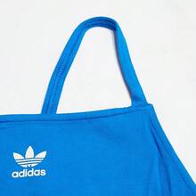 Adidas Spring/Summer Women's Fashion Fitted Short Sleeveless Camisole Tank Top With Backless Design IN8376 - Toba Blue - View 2