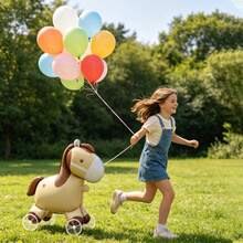 Cartoon Roller Pony Balloon Horse Shaped Toy Balloon Suitable For Birthday Party Holiday Christmas Gift Outdoor Toy Balloon - Multicolor - View 3