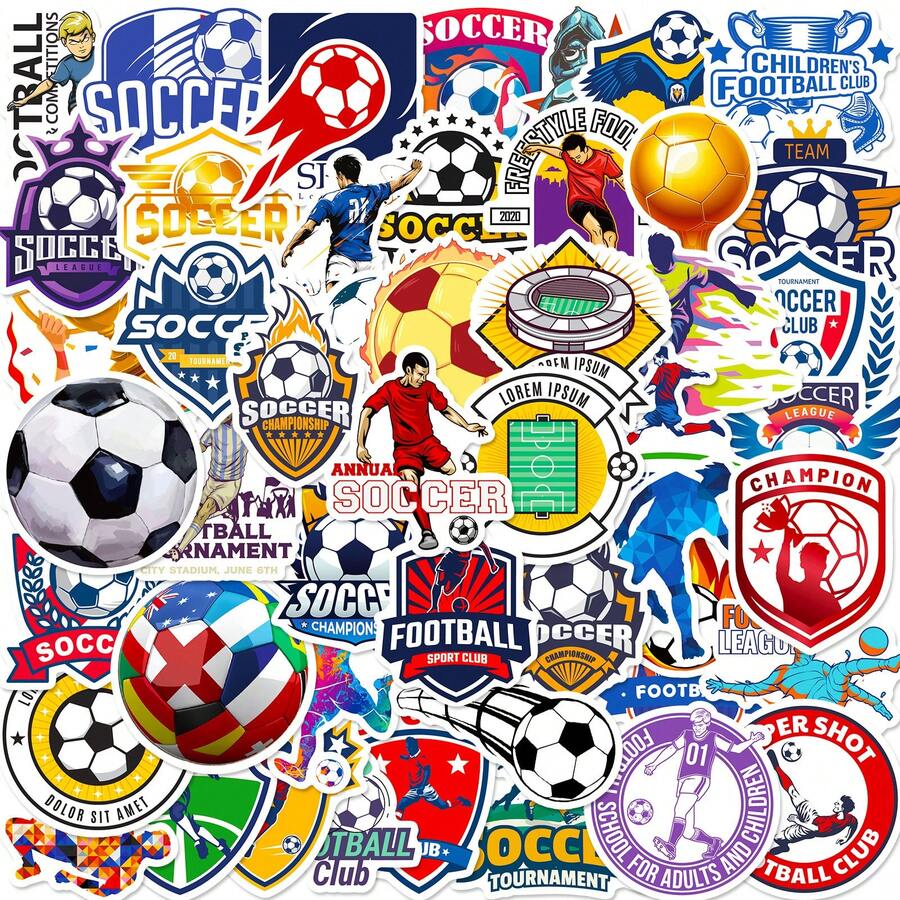 FIFA 50pcs British Football Stickers New Football European World Cup Match Fan Club Stickers School Supplies - A - View 1