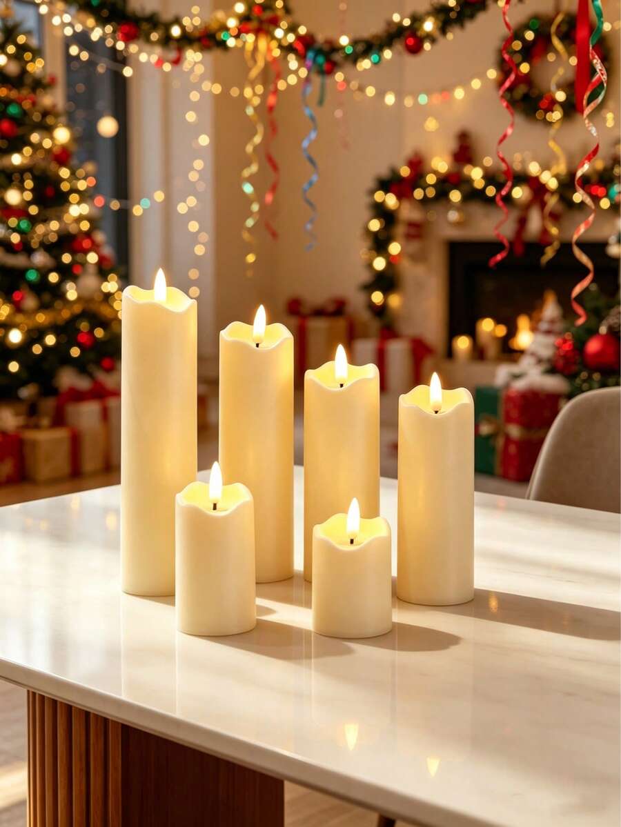 1件熱銷節日氛圍彈頭LED電子蠟燭燈，浪漫婚禮場景裝飾道具，生日求婚告白氛圍仿真蠟燭，適用多種場景裝飾