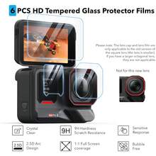 Insta360 Ace Pro 2 配件，PU 便攜迷你收納包，鏡頭螢幕保護貼 (6 入裝) 適用於 Insta360 Ace Pro 2，橡膠鏡頭蓋保護套適用於 Insta360 行動攝影機 - 查看 3