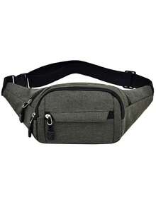 Bolso de cintura unisex, bolso de negocios de gran capacidad multifuncional, billetera para teléfono de deportes al aire libre duradera (posición de la hebilla no fija) - Multicolor - Ver 14