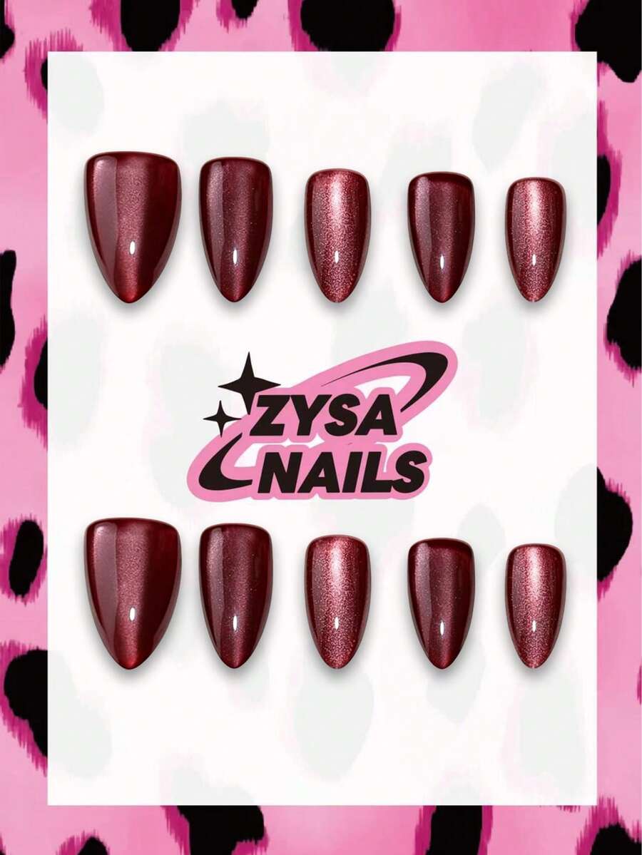 Zysa 10pcs Handmade Nails Press On Nails Short Nails For Summer Vacation Graduation Party - Multicolor - View 1