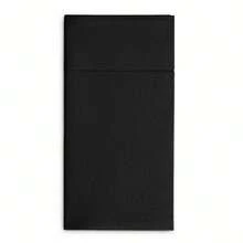 50PCS Disposable Dinner Napkins With Built-In Flatware Pocket,Prefolded Cloth Like Paper Napkins For Wedding Party Black - Multicolor - View 4