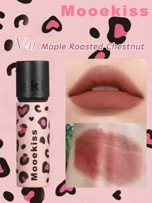 Mooekiss Labial de Barro con Estampado de Leopardo Empaque Básico de Maquillaje - V41 - Ver 1