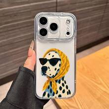 Funda para Teléfono: Patrón de Bufanda Dálmata, Diseño Múltiple, Transparente, con Agujeros de Precisión, Funda Protectora Anticaídas, Carcasa Protectora Suave. Compatible con iPhone 17/16/15/14/13/12/11/7/8/SE/Plus/Pro Max/X/XS/XS Max/XR Series. Moda y Creatividad Coexisten, una Funda Elegante que. - Multicolor - Ver 4