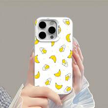 Patrón de plátano amarillo gudbananafunda de teléfono Fundas compatibles con ,Apple,VIVO,OPPO,,, y Honor.Fabricadas en silicona TPU,ofrecen protección contra golpes y caídas. - Plateado - Ver 4