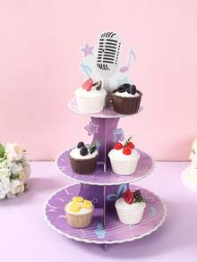 1 مجموعة حامل كب كيك على شكل ميكروفون بأسلوب K-POP، رف عرض كعكة حفلة بموضوع K-POP، ديكور حفلة عيد ميلاد K-POP، حامل كعكة عيد ميلاد، ديكور كعكة K-POP، رف عرض كعكة حلويات حفلة استقبال المولود، ديكور طاولة حفلة K-POP، ديكور عرض حلويات حفلة موسيقى البوب، ديكور كعكة المطبخ، ديكور حفلة المغني، لوازم حفلة عيد الميلاد، هدية عيد الميلاد، هدايا الحفلة - ميكروفون - مشاهدة 3