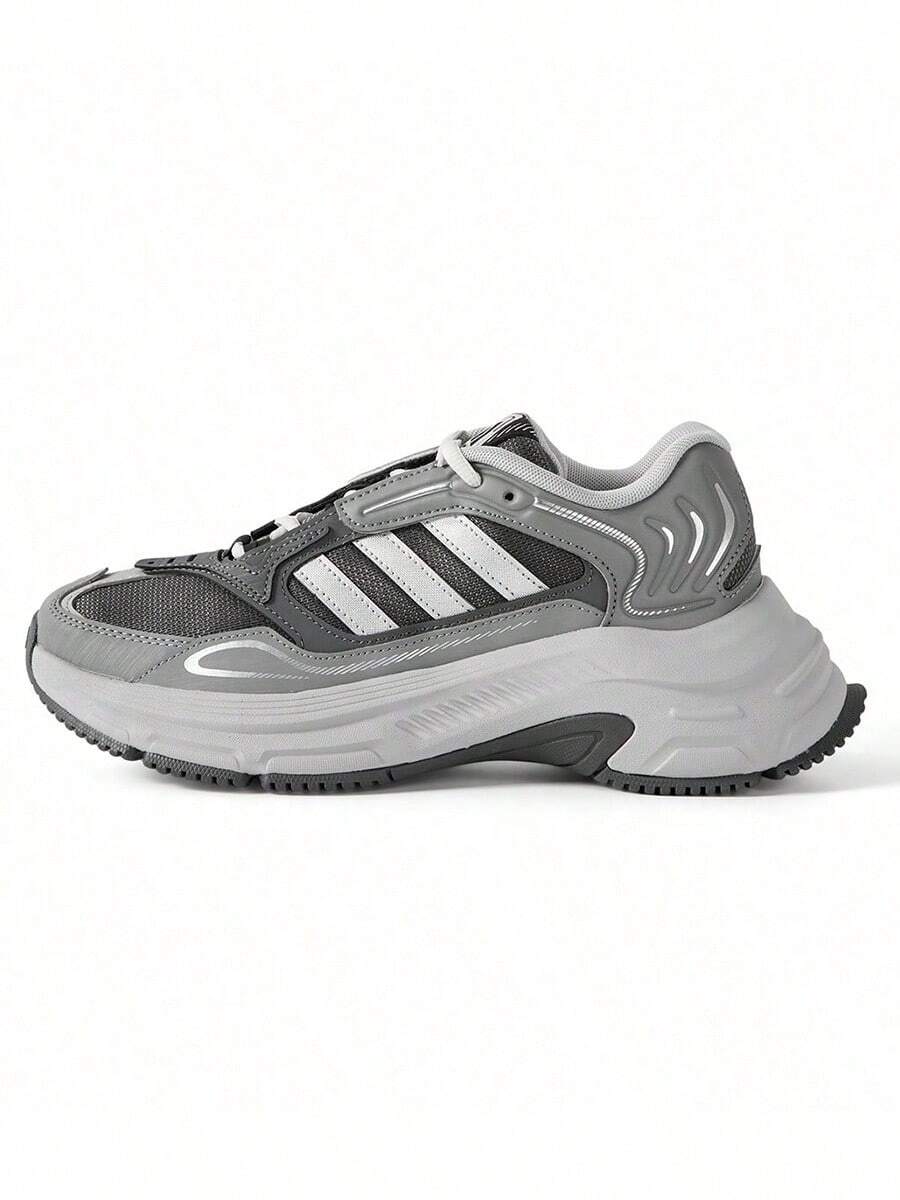 Giày thể thao đế dày Adidas, phù hợp cho mọi mùa, giày chạy bộ nữ kiểu dáng retro mới. - Xám - Xem 1
