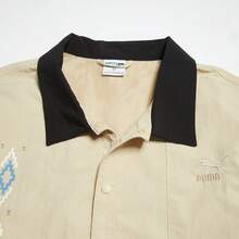 Puma 夏季戶外翻領短袖男士襯衫，適合訓練、日常健身、旅行，休閒舒適男士襯衫 62686790 - 淺灰褐色 - 查看 3
