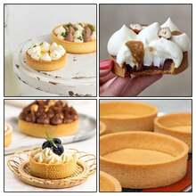 Perforated Tart Ring, Round Stainless Steel Non-Stick Metal Cake Ring, Suitable For Cookies And Fruit Tarts, Prevents Soggy Bottom, Ensures Even Baking - Multicolor - View 3