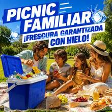 Portable Cooler 16L 25L 32L, Durable Plastic Body, Thermal Insulation, Lid With Reliable Locking Mechanism, Reinforced Handle, Compact Dimensions, Lightweight For Storing In The Car During Trips And Outdoor Activities - 藍色 - 查看 8