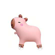 Capybara Shaped Rolling Walking Animal Balloon Toy For Kids, Outdoor Toy, New Year Holiday Christmas Gift Balloon - Multicolor - View 4