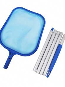 1 Stück Pool-Skimmer-Netz mit Teleskopstange, feinmaschiger Laub-Rechen zum Entfernen von Schmutz, Blättern & Insekten, leichtes Pool-Reinigungsnetz für oberirdische & eingebaute Pools, Spa, Teich, Garten-Sommer-Pool-Wartungsbedarf, schnelle Pool-Reinigung - mehrfarbig - Übersicht 10