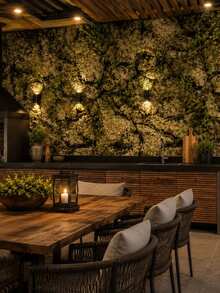 Self-Adhesive PVC Wallpaper, Washable, Decorative Wood Pattern, 5m X 10m Roll, For Home Renovation And Decoration, Living Room, Bedroom, Kitchen, Furniture, Patterned Wall Covering. - F217 - 查看 3
