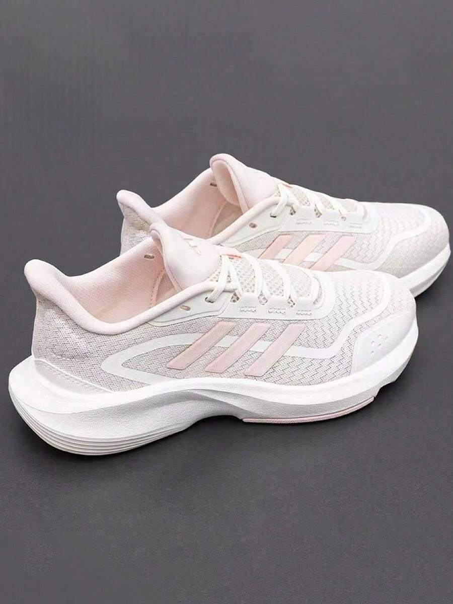 Adidas 阿迪達斯女鞋四季可穿2026年新款運動鞋舒適耐磨減震休閒跑鞋 - 淡粉紅色 - 查看 1
