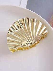 1pc Metal Shell Starfish Hair Clip, Hollow Design, Women's Hair Accessory, Summer, Holiday, Travel Beach Claw Clip, Vacation Hair Clip, Festival, Party, Holiday Essential, Holiday Accessory, Summer, Hair Accessory, Festival Accessory, Women's Headpiece - Multicolor - View 8