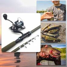 SEACHASER Fishing Tackle Set:Telescopic Fishing Rod With Reel,Telescopic Rod,Freshwater And Saltwater,Pocket-Sized Fishing Rod - Multicolor - View 8