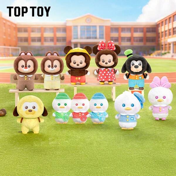 TOPTOY 迪士尼米奇家族迷你背包系列盲盒吊飾，米老鼠與唐老鴨禮物