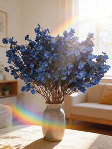 1/3/5/6/7 Flores Artificiais em Formato de Estrela, Mini Flores Artificiais, Flores Artificiais Azuis, Flores Artificiais de Gipsófila, Adequadas para Decoração de Casamento DIY, Decoração de Festa, Decoração Doméstica, Ramos de Flores Artificiais, Presentes para Mulheres, Presentes para Mãe - Multicolorido - Visão 10